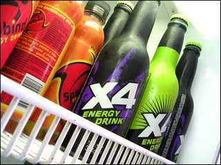 Energy Drink in Refrigerator Energy Drink in Refrigerator
