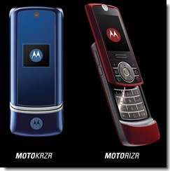 Motorola KRZR and RIZR